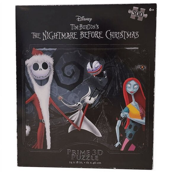 Perfect Gift! Disney Tim Burton's The Nightmare Before Christmas 3D Puzzle 500p - Picture 1 of 9